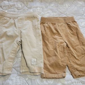 2 pair of corduroy pants